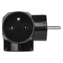 Rozgałęźnik 3x czarny