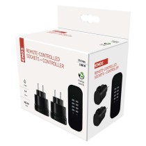 Dálkově ovládané zásuvky IP44, černé