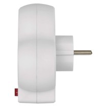 Rozbočovací zásuvka 2×, vyp., 1×USB-A+1×USB-C, bílá