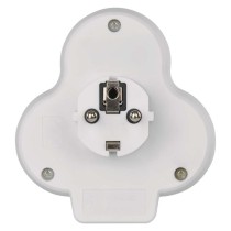 Rozbočovací zásuvka 2×, vyp., 1×USB-A+1×USB-C, bílá