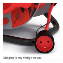 Prodlužovací kabel na bubnu 25 m / 1 zásuvka / červený / PVC / 230 V / 1,5 mm2