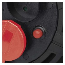 Venk. prodl. kabel na bubnu 20 m / 4 zás. / guma / 230 V / 1,5 mm2 s LED reflektorem