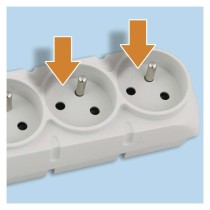 Listwa przeciwprzepięciowa EMOS (Acar) F5 5 gniazd 3m szara