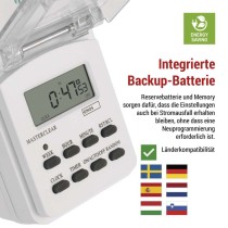Digitale Zeitschaltuhr, IP44 für den Außenbereich