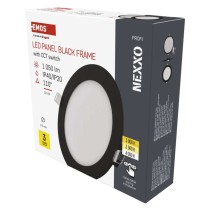 LED süllyesztett lámpatest NEXXO, kerek, fekete, 12W, CCT