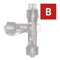 T-Verteiler für Standard Verbindungsketten, transparent, Außen/Innen