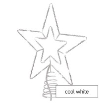 Standard LED verbindender Weihnachtsstern, 28,5 cm, Außen/Innen, Kaltweiß