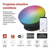 GoSmart Oprawa LED Ambilight, czarna, ciepła –zimna biel/ RGB, WiFi