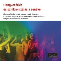 GoSmart LED hangulatlámpa, fekete, meleg fehér–hideg fehér/ RGB, WiFi