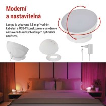 GoSmart LED ambientní lampa, bílá, teplá bílá–studená bílá/ RGB, WiFi