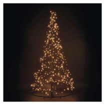LED Weihnachtsbaum Metall, 180 cm, Außen und Innen, warmweiss, Timer