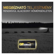 GP Lítium elem CR123A 4db/bliszter