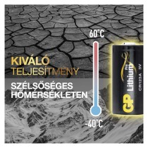 GP Lítium elem CR123A 4db/bliszter