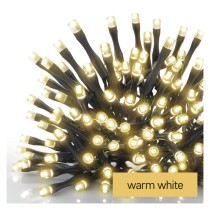 LED Weihnachtliche Lichterkette, 2,8 m, 3x AA, Außen/Innen, warmweiß, Timer