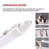 LED prachotesné svietidlo DUSTY 36W neutrálna biela, IP65