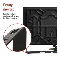 Naświetlacz LED TAMBO, 50 W, 5000 lm, IP65, czarny