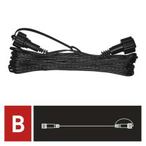 Verlängerungskabel für Verbindungsketten Standard schwarz, 10 m, Außen/Innen