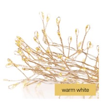 LED Weihnachtliche Nano-Kette – Igel, 2,4 m, 3x AA, Innen, warm-weiß, Timer