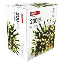 Lampki choinkowe Classic 200 LED 10m ciepła biel, zielony przewód, IP20