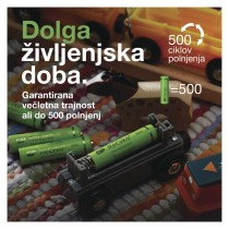 Polnilna baterija GP ReCyko 1000 mAh HR03 (AAA)