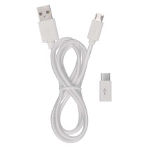 Duálny USB adaptér do siete+micro USB kabel + USB-C redukcia