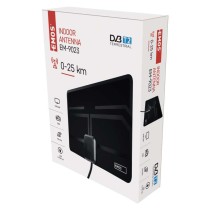Vidaus antena EM-9023, 0–25 km, DVB-T2, DAB, LTE/4G filtras