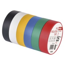 Izolační páska PVC 15mm / 8m barevný mix