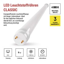 LED-Leuchtstofflampe T8 9 W 60 cm neutralweiß 25 St.