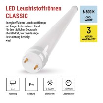 LED-Leuchtstofflampe T8 9 W 60 cm Kalt-Weiß 25 St.