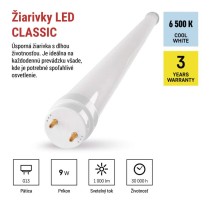   LED trubica T8 9 W 60 cm studená biela 25 ks