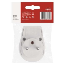 Zásuvka s vypínačem, bílá