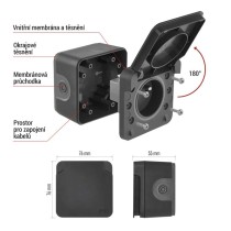 EMOS Cyklone zásuvka nástěnná IP55