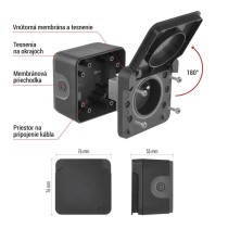 EMOS Cyklone zásuvka nástenná IP55