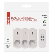Dálkově ovládané zásuvky, bílé