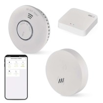 Set GoSmart: 1x Rauchmelder,  1x Wasserleckalarm, 1x ZigBee Gateway