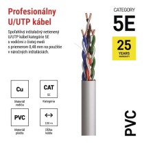 Datový kábel UTP 5E, 100m