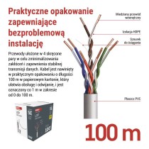 Kabel UTP Cat5e, 100m