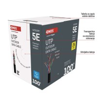 Kabel CAT5E UTP, outdoor, 100M