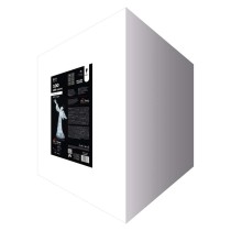 LED vianočný anjel ratanový, 130cm, vnútorný, studená b., č.