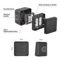 EMOS Cyklone csengő nyomógomb 1/0 IP55