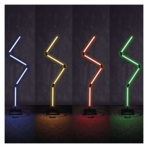 GoSmart LED állólámpa, fekete, 175 cm, meleg fehér / RGBIC WiFi