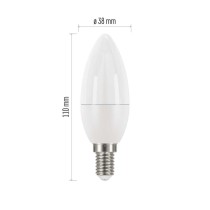 LED žárovka Classic svíčka / E14 / 7,3 W (60 W) / 806 lm / studená bílá