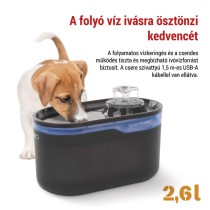 Tartalék vízszivattyú okos vízszökőkutakhoz, fekete