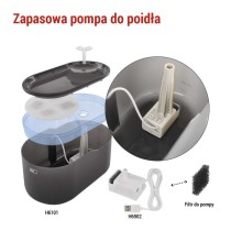 Pompa zapasowa do poidła H6101, biała