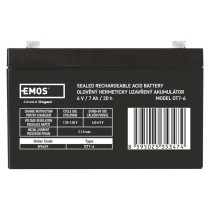 Bezúdržbový olovený akumulátor 6 V/7 Ah, faston 4,7 mm