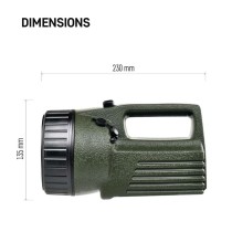 LED nabíjecí svítilna P2307, 330 lm, olov. aku 4000 mAh