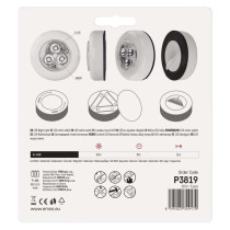 3× Samolepicí LED světlo P3819, 10 lm, 3x AAA