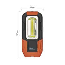 COB LED pracovní svítilna P3888, 180 lm, 3x AAA