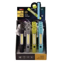 COB LED + LED ruční svítilna P3897, 230 lm, 3x AAA, 16 ks, box