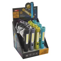 COB LED + LED ruční svítilna P3897, 230 lm, 3x AAA, 16 ks, box